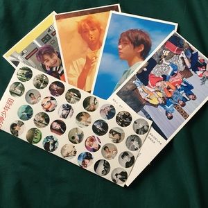 Bts postcards + stickers